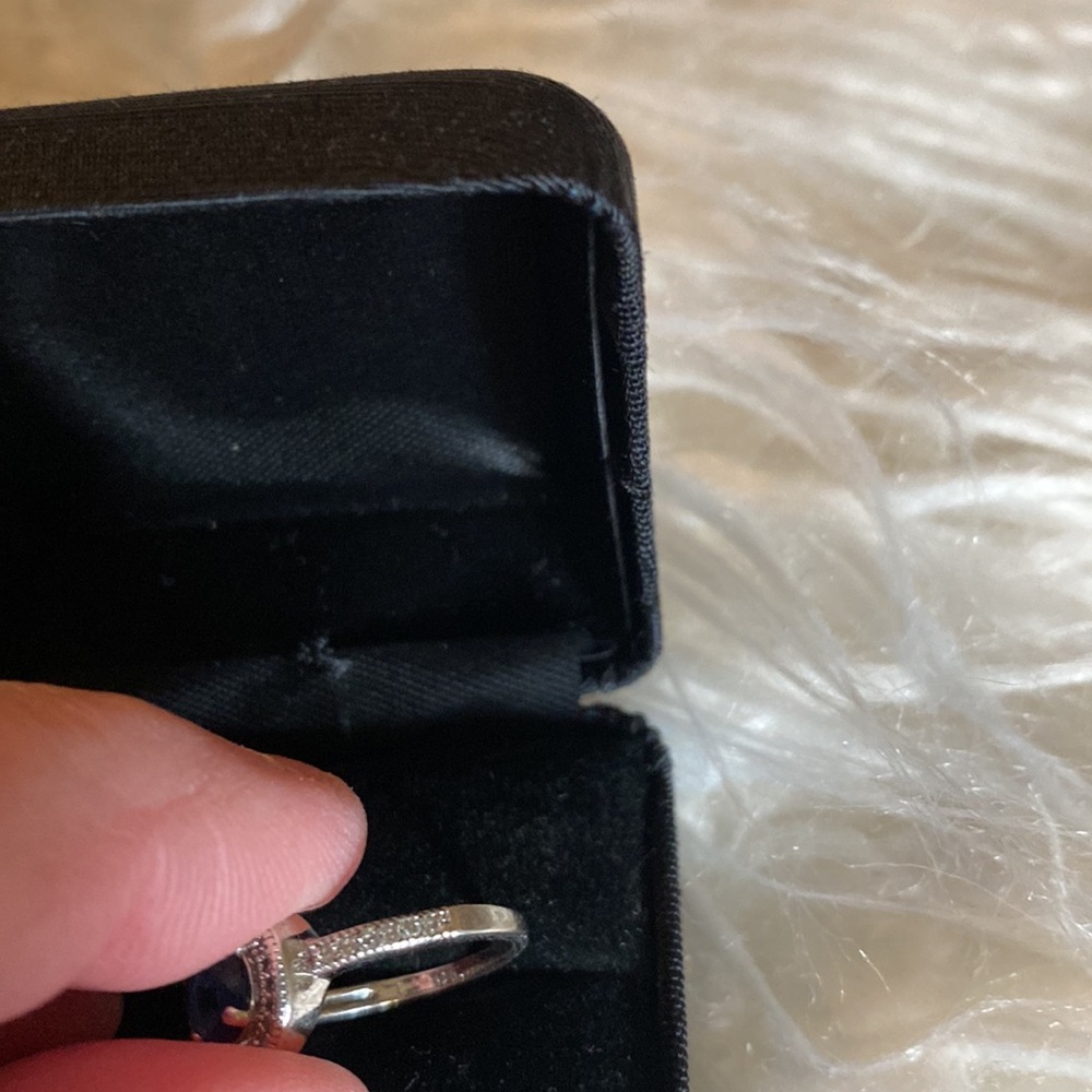 Sapphire and diamond ring - Picture 4 of 13